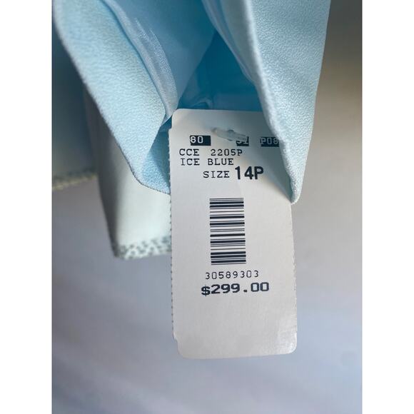 Chantelle Suit 3 Piece Suit 14P Powder Blue with Embellishment NWT - Picture 12 of 13